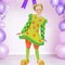 Girls Lolli Clown Costume Neon Polka Dot Dress Bloomers Headband Outfit